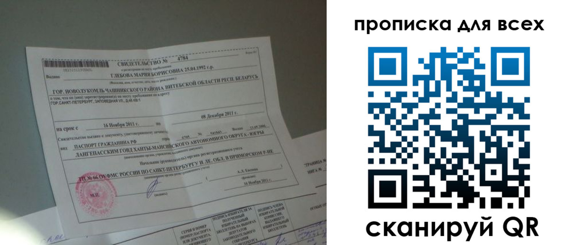 временная регистрация для всех в Коркино